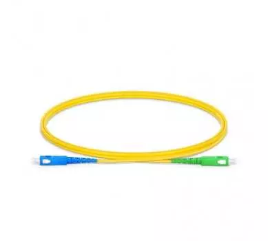 Патч-корд оптический TopLan, SC/UPC-SC/APC, одномодовый, 9/125, OS2, одинарный, 150м, желтый (PC-TOP-657A1-SC/U-SC/A-150)