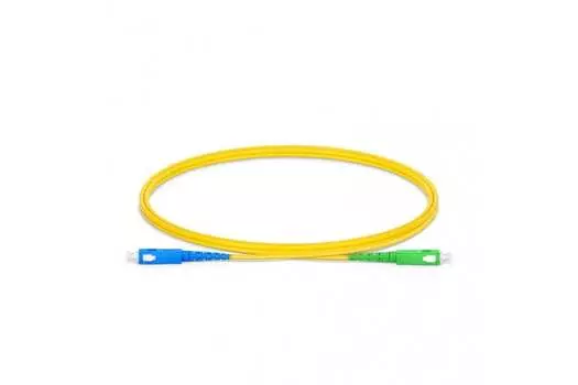 Патч-корд оптический TopLan, SC/UPC-SC/APC, одномодовый, G.657.A1, одинарный, 50м, желтый (PC-TOP-657A1-SC/U-SC/A-50)