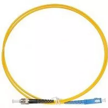 Патч-корд оптический TopLan, SC/UPC-ST/UPC, одномодовый, 9/125, OS2, одинарный, 10м, желтый (PC-TOP-652-SC/U-ST/U-10)