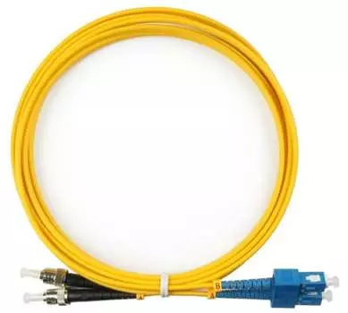 Патч-корд оптический TopLan, SC/UPC-ST/UPC, одномодовый, 9/125, OS2, двойной, 150м, желтый (DPC-TOP-652-SC/U-ST/U-150)