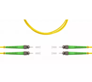 Патч-корд оптический TopLan, ST/APC-ST/APC, одномодовый, 9/125, OS2, двойной, 150м, желтый (DPC-TOP-652-ST/A-ST/A-150)