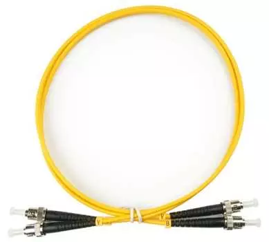 Патч-корд оптический TopLan, ST/UPC-ST/UPC, одномодовый, 9/125, OS2, двойной, 150м, желтый (DPC-TOP-657A1-ST/U-ST/U-150)