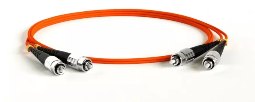 Патч-корд оптический TWT, FC/PC-FC/PC, многомодовый, 50/125, OM2, двойной, 3м, оранжевый (TWT-2FC-2FC/OM2-3.0)