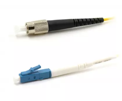 Патч-корд оптический TWT, LC/UPC-FC/UPC, одномодовый, 9/125, OS2, одинарный, 50см, желтый (TWT-LC-FC/SU-0.5)