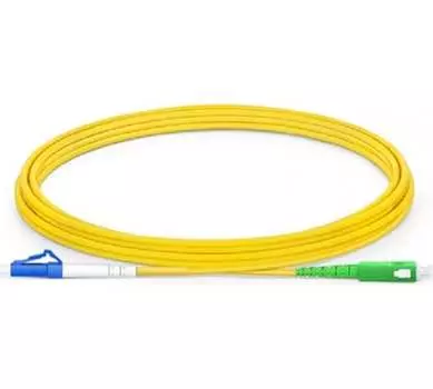 Патч-корд оптический TWT, SC/APC-LC/UPC, одномодовый, 9/125, OS2, одинарный, 3 м, PVC, желтый (TWT-SC-LC/SAU-3.0)