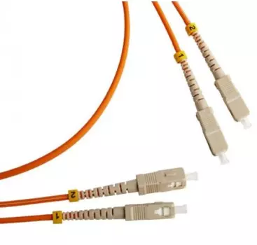 Патч-корд оптический TWT, SC/UPC-SC/UPC, одномодовый, 9/125, OS2, двойной, 5м, оранжевый (TWT-2SC-2SC/SU-5.0)