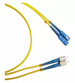 Патч-корд оптический TWT, SC/UPC-SC/UPC, одномодовый, 9/125, OS2, двойной, 3 м, PVC, желтый (TWT-2SC-2SC/SU-3.0)