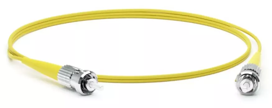 Патч-корд оптический TWT, ST/UPC-ST/UPC, одномодовый, OS2, одинарный, 2м, желтый (TWT-ST-ST/SU-2.0)
