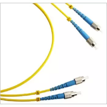 Патч-корд оптический TWT TWT-2FC-2FC/SU-5.0, FC/UPC-FC/UPC, одномодовый, 9/125, OS2, двойной, 5м, желтый (TWT-2FC-2FC/SU-5.0)