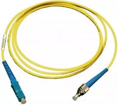Патч-корд оптический TWT TWT-SC-FC/SU-1.0, FC/UPC-SC/UPC, одномодовый, 9/125, OS2, одинарный, 1м, желтый (TWT-SC-FC/SU-1.0)
