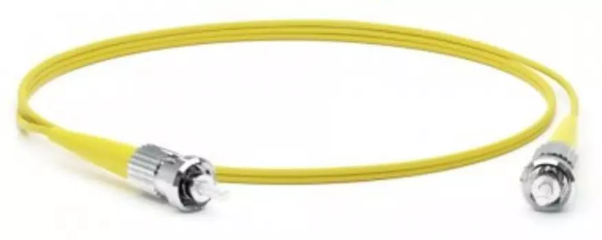 Патч-корд оптический TWT TWT-ST-ST/SU-3.0, ST/UPC-ST/UPC, одномодовый, 9/125, OS2, одинарный, 3 м, PVC, желтый (TWT-ST-ST/SU-3.0)