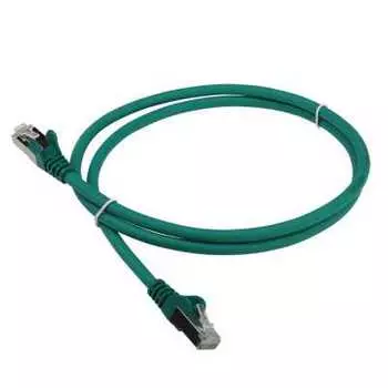 Патч-корд S/FTP кат.6a, 7м, RJ45-RJ45, зеленый, LSZH, экранированный, Lanmaster (LAN-PC45/S6A-7.0-GN)