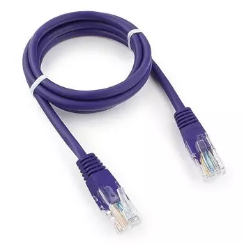 Патч-корд SFTP кат.6a, 3 м, RJ45-RJ45, фиолетовый, LSZH, экранированный, Lanmaster (LAN-PC45/S6A-3.0-VI)