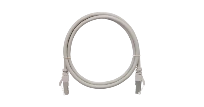 Патч-корд SSTP кат.6, 0.15м, RJ45-RJ45, серый, CU, LSZH, экранированный, NIKOMAX (NMC-PC4SE55B-001-C-GY/NMC-PC4SE55B-001-C-GY)