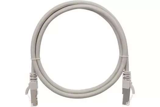 Патч-корд SSTP кат.6, 3 м, RJ45-RJ45, серый, CU, NIKOMAX NMC-PC4SE55B-030-GY