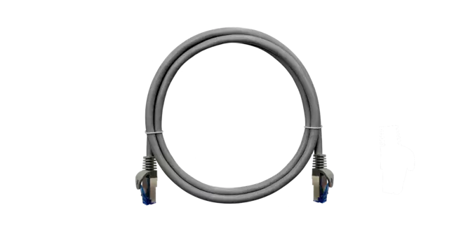 Патч-корд SSTP кат.6, 3м, RJ45-RJ45, серый, CU, LSZH, экранированный, NIKOMAX (NMC-PC4SE55B-ES-030-C-GY)