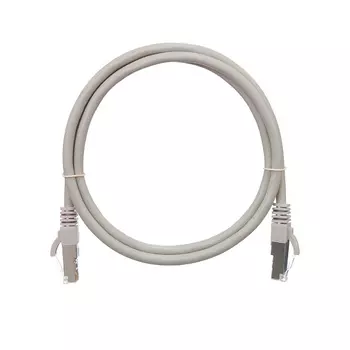Патч-корд SSTP кат.6, 5 м, RJ45-RJ45, серый, CU, NIKOMAX NMC-PC4SE55B-050-GY