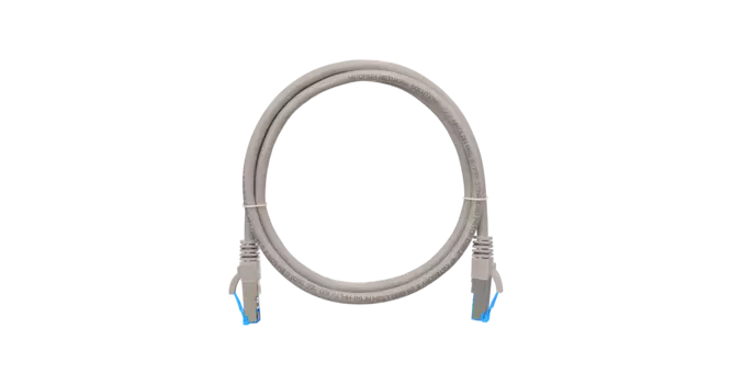 Патч-корд SSTP кат.6, 7.5 м, RJ45-RJ45, серый, CU, LSZH, NIKOMAX NMC-PC4SE55B-075-C-GY