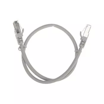 Патч-корд SSTP кат.6a, 0.5 м, RJ45-RJ45, серый, CU, LSZH, REXANT (02-0390-05)