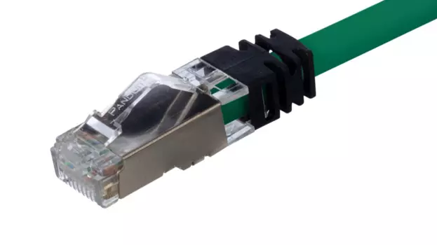 Патч-корд SSTP кат.6a, 2м, RJ45-RJ45, зеленый, LSZH, экранированный, PANDUIT (STP6X2MGR)