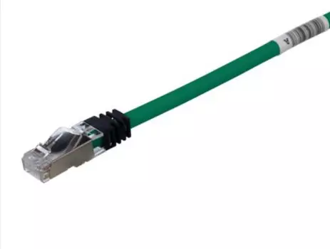 Патч-корд SSTP кат.6a, 3м, RJ45-RJ45, зеленый, LSZH, экранированный, PANDUIT (STP6X3MGR)