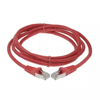 Патч-корд SSTP кат.6a, 5м, RJ45-RJ45, вишневый, CU, LSZH, экранированный, ACD (ACD-LPS6AZ-50C)