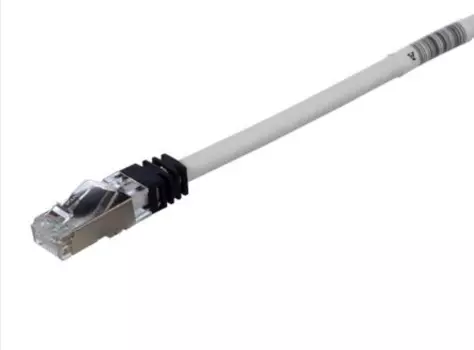 Патч-корд SSTP кат.6a, 6м, RJ45-RJ45, серый, LSZH, экранированный, PANDUIT (STP6X6MIG)