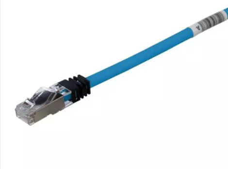 Патч-корд SSTP кат.6a, 6м, RJ45-RJ45, синий, LSZH, экранированный, PANDUIT (STP6X6MBU)