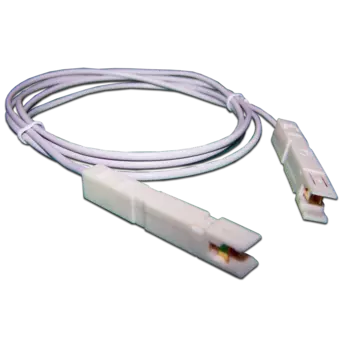 Патч-корд U/UTP кат.3, 2м, RJ11-110, серый, Lanmaster (RJ11-S110P1/LAN-11-P1-2m)