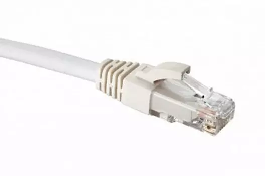 Патч-корд U/UTP кат.5e, 0.5м, RJ45-RJ45, белый, LSZH, Eurolan (21D-U5-0EWT)