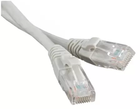Патч-корд U/UTP кат.5e, 10м, RJ45-RJ45, серый, LSZH, Hyperline (PC-LPM-UTP-RJ45-REV-RJ45-C5e-10M-LSZH-GY)