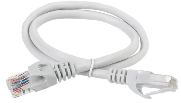 Патч-корд U/UTP кат.5e, 15м, RJ45-RJ45, серый, ITK (PC01-C5EU-15M)