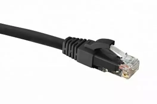 Патч-корд U/UTP кат.5e, 5м, RJ45-RJ45, черный, LSZH, Eurolan (21D-U5-05BL)
