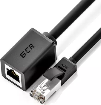 Патч-корд удлинитель FTP кат.6, 5 м, RJ45-RJ45, черный, CU, экранированный, Greenconnect (GCR) GCR-51801 (GCR-51801)