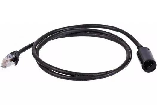 Патч-корд удлинитель UTP кат.5e, 1м, RJ45-RJ45, черный, CU, Lanmaster (LAN-PCEXT/U5E-1.0-BK)