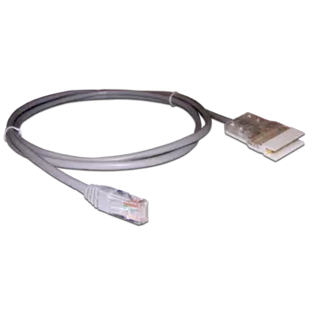 Патч-корд UTP 2м, 110-RJ45, серый, Lanmaster (LAN-45-P4-2m)