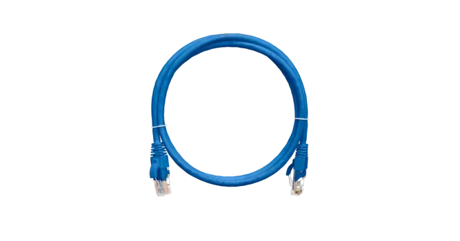 Патч-корд UTP кат.5e, 0.15м, RJ45-RJ45, синий, CU, LSZH, NIKOMAX (NMC-PC4UD55B-001-C-BL)
