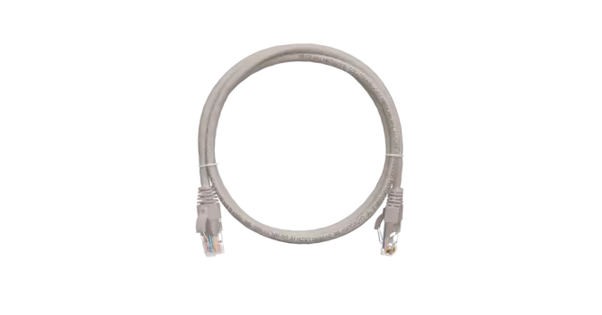 Патч-корд UTP кат.5e, 0.15м, RJ45-RJ45, серый, CU, NIKOMAX (NMC-PC4UD55B-001-GY)