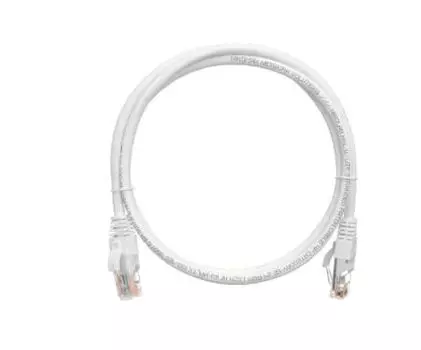 Патч-корд UTP кат.5e, 0.15м, RJ45-RJ45, белый, CU, NIKOMAX (NMC-PC4UD55B-001-WT)