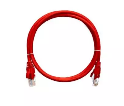 Патч-корд UTP кат.5e, 0.15м, RJ45-RJ45, красный, CU, NIKOMAX (NMC-PC4UD55B-001-RD)