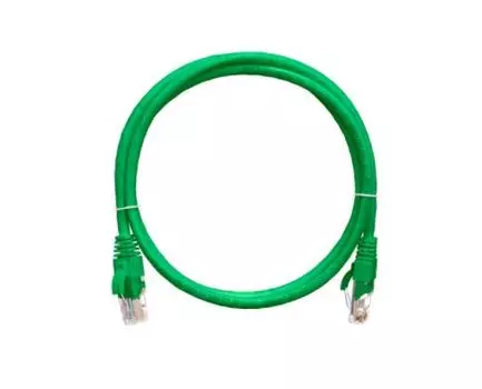 Патч-корд UTP кат.5e, 0.15м, RJ45-RJ45, зеленый, CU, LSZH, NIKOMAX (NMC-PC4UD55B-001-C-GN)