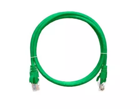 Патч-корд UTP кат.5e, 0.15м, RJ45-RJ45, зеленый, CU, NIKOMAX (NMC-PC4UD55B-001-GN)