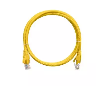 Патч-корд UTP кат.5e, 0.15м, RJ45-RJ45, желтый, CU, NIKOMAX (NMC-PC4UD55B-001-YL)