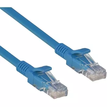 Патч-корд UTP кат.5e, 0.3 м, RJ45-RJ45, синий, CCA, 20 шт., Exegate UTP-RJ45-RJ45-5e-0,3M-BL (EX258667RUS-20)