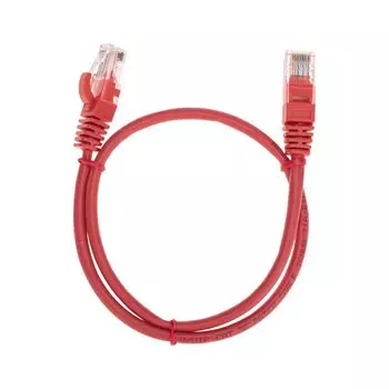 Патч-корд UTP кат.5e, 0.3 м, RJ45-RJ45, красный, CU, LSZH, REXANT (02-0103-03)