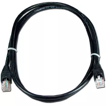 Патч-корд UTP кат.5e, 0.3м, RJ45-RJ45, черный, Greenconnect (GCR-LNC06-0.3m)