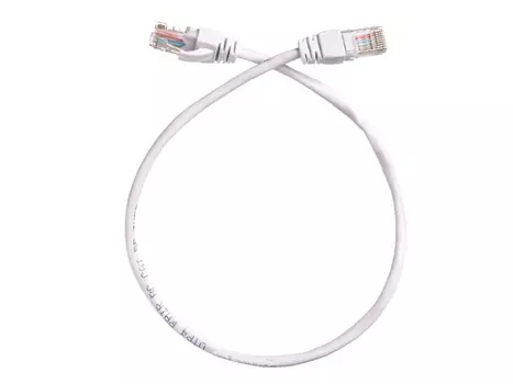 Патч-корд UTP кат.5e, 0.5 м, RJ45-RJ45, белый, CU, LSZH, Netko Optima (N.BC.UTP.5e-0.5m-0-lszh)