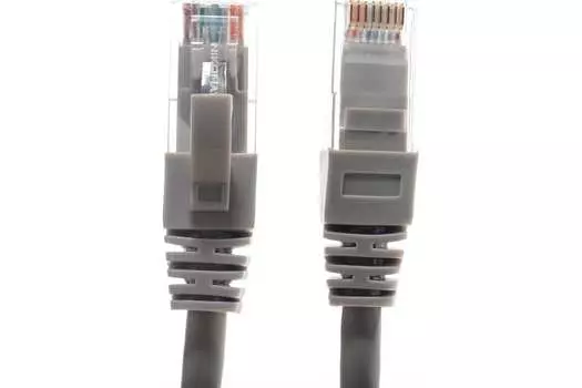 Патч-корд UTP кат.5e, 0.5 м, RJ45-RJ45, серый, CU, LSZH, NIKOMAX NMC-PC4UD55B-005-C-GY