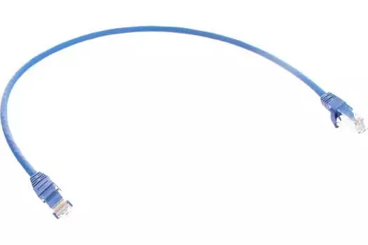 Патч-корд UTP кат.5e, 0.5 м, RJ45-RJ45, синий, CU, NIKOMAX NMC-PC4UD55B-005-BL