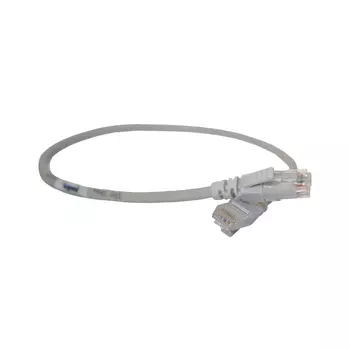 Патч-корд UTP кат.5e, 0.5м, RJ45-RJ45, серый, Legrand (051817)